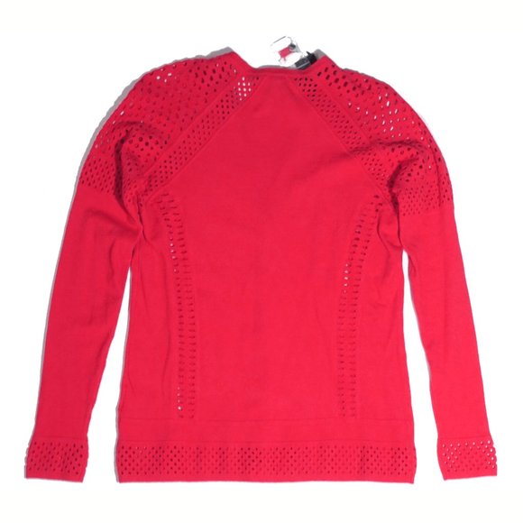 NEW! Marc Jacobs Wool Blend Cardigan Sweater Red Knit V-Neck - Picture 10 of 10